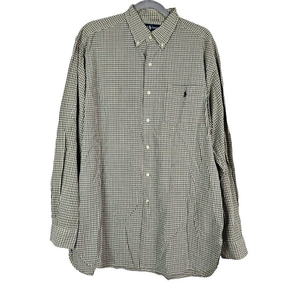 Ralph Lauren McMeel 100% Cotton Plaid Long Sleeve Button Down Shirt L - Picture 2 of 7